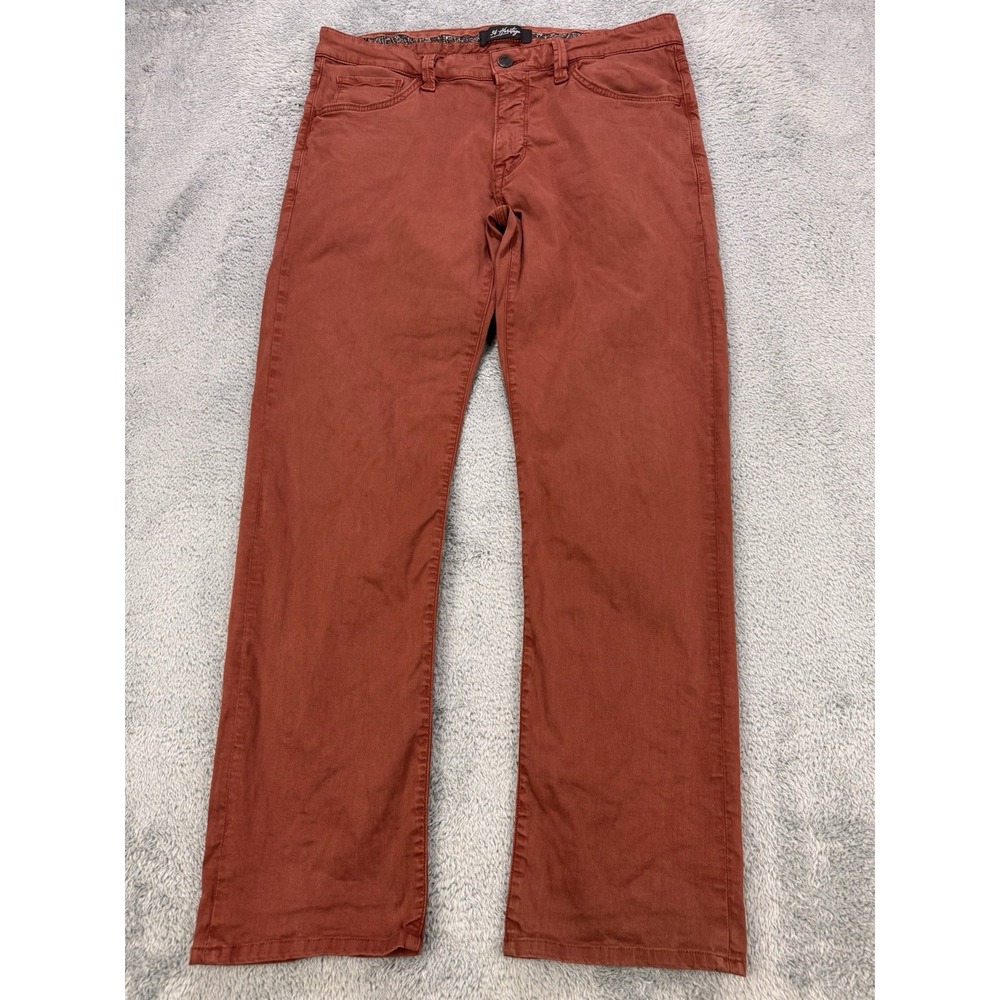 34 Heritage Courage‎ Jeans Men's 34x32 Mid Straight Blue Comfort Denim Stretch